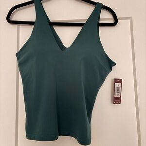 Kindred Bravely Teal V-Neck Workout top